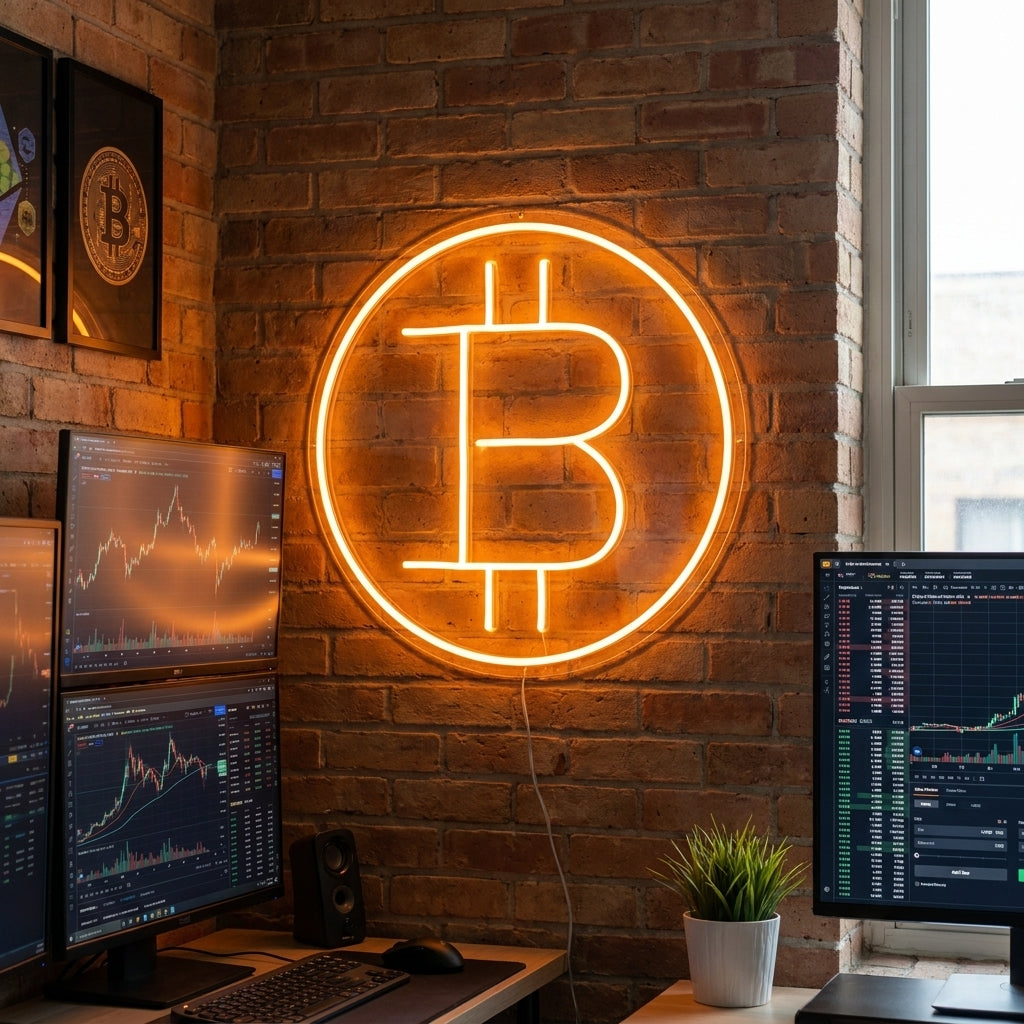 "Bitcoin" Neonskilt