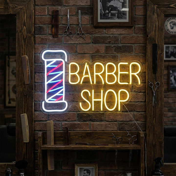 "Barber Shop" Neonskilt