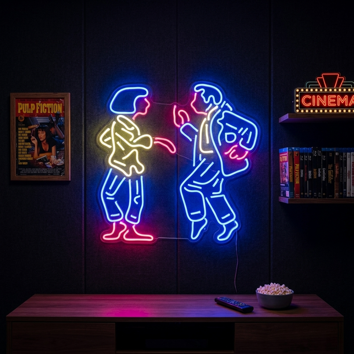 "Dansende Par" Neonskilt