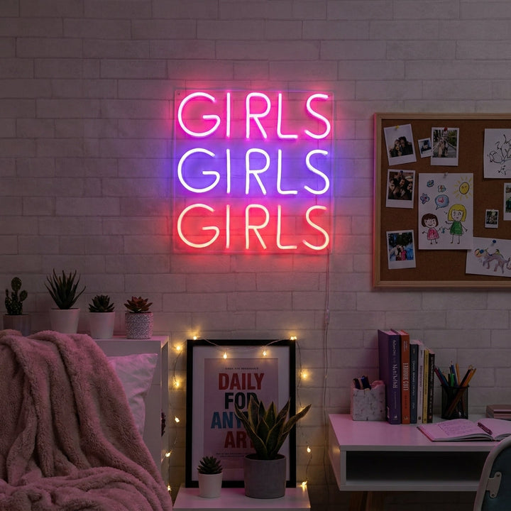 "Girls Girls Girls" Neonskilt