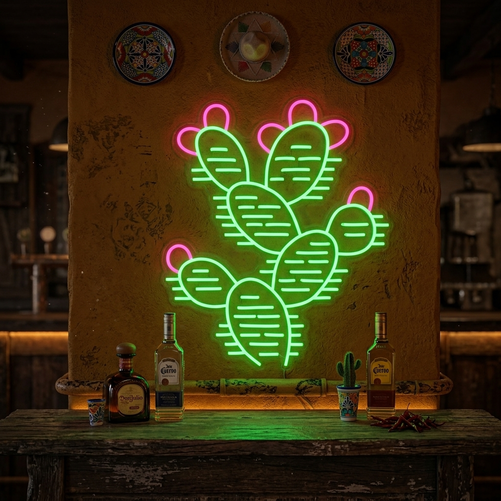 "Kaktus Ørkenplanter" Neonskilt