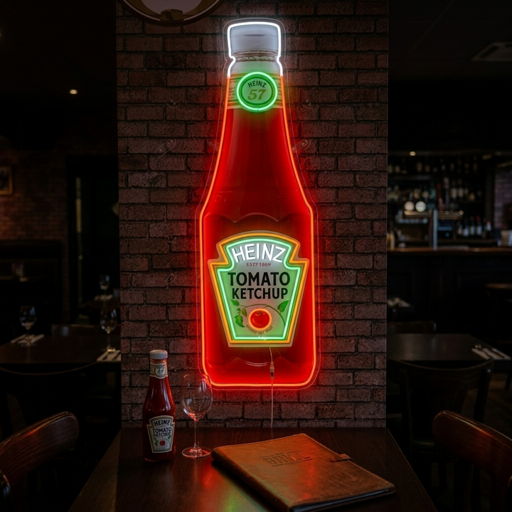 "Tomat ketchup flaske" Neonskilt