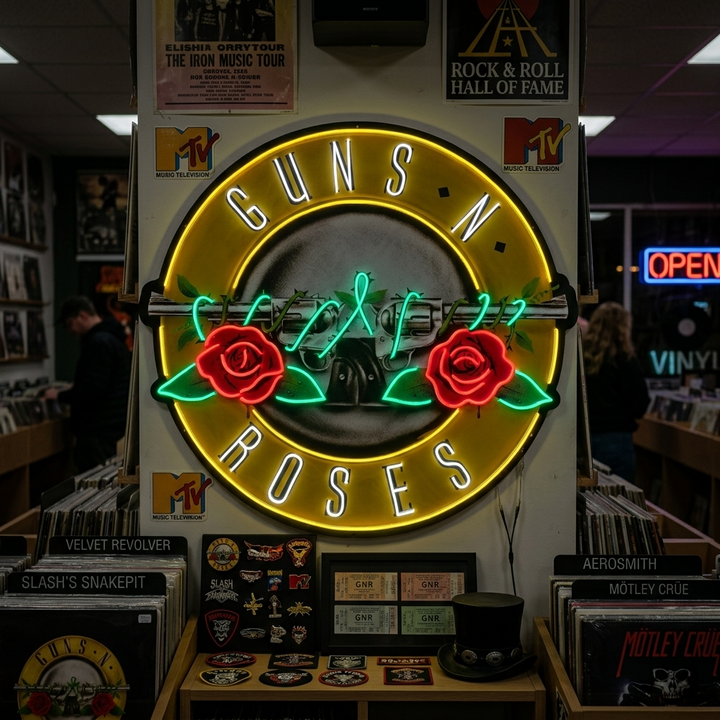 "Guns N Roses" Neonskilt