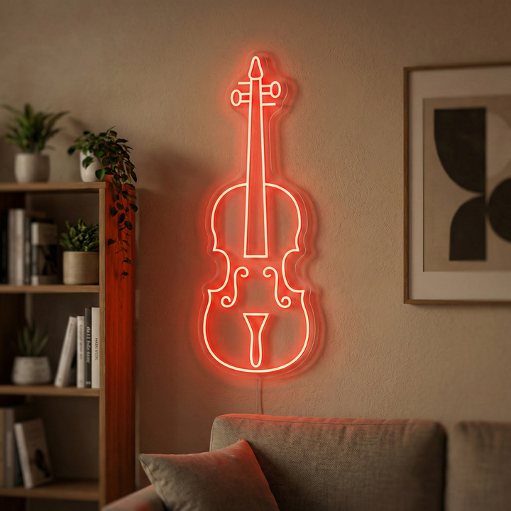 "Fiolin" Neonskilt