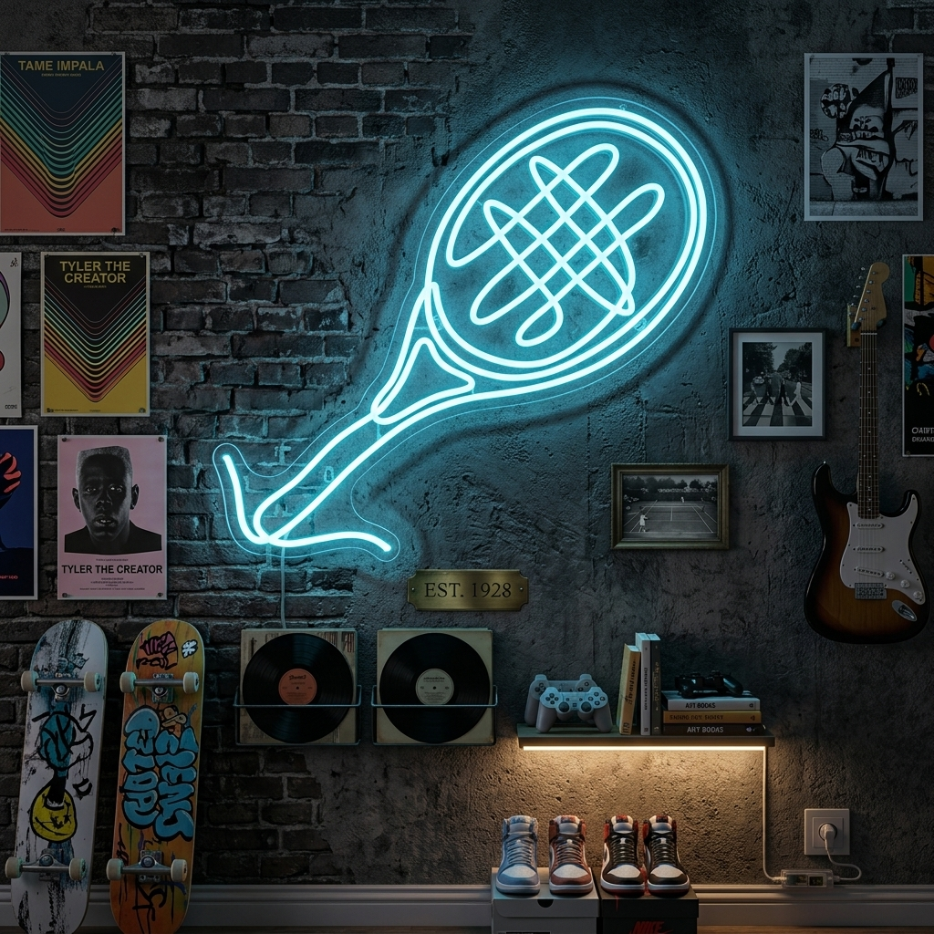 "Tennisracket" Neonskilt