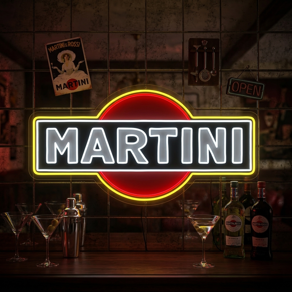 "Martini-logo" Neonskilt