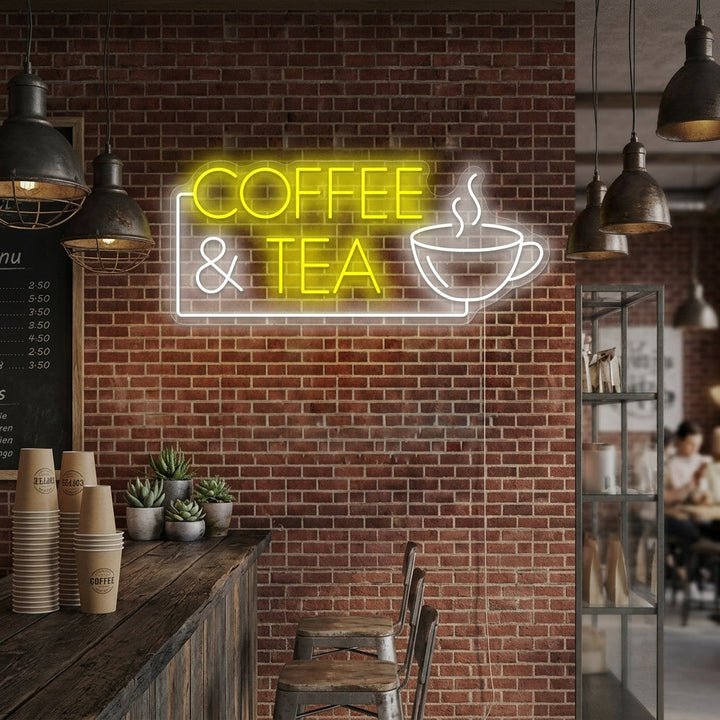 "Coffee & Tea" Neonskilt