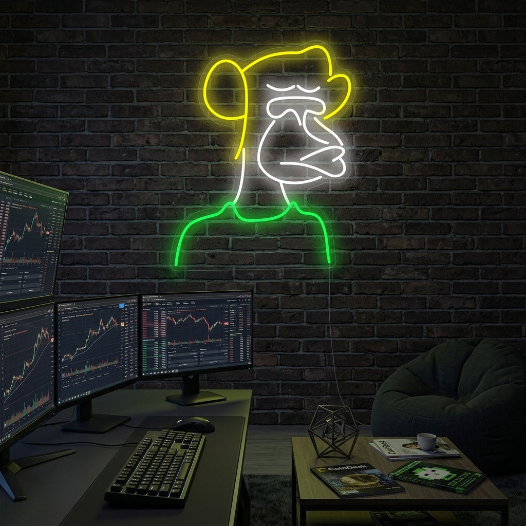 "Bored Ape" Neonskilt