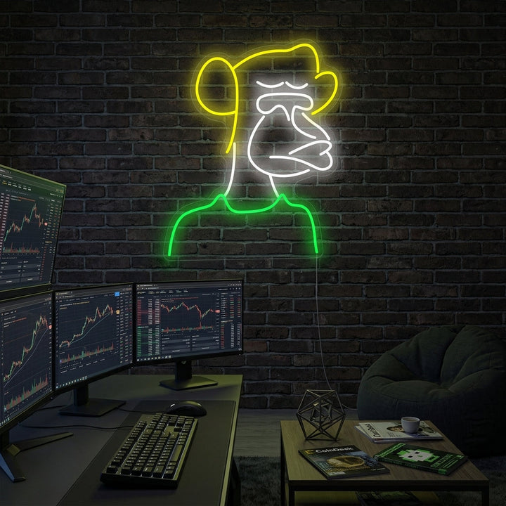 "Bored Ape" Neonskilt
