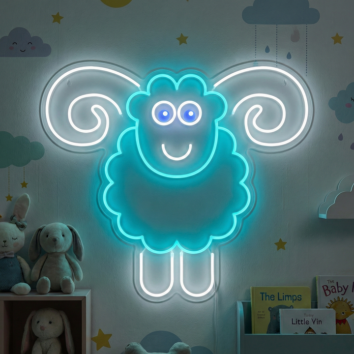"Sau" Neonskilt