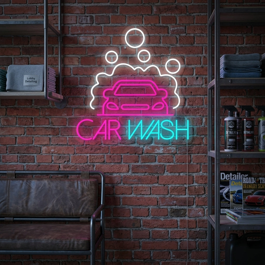 "Car Wash" Neonskilt