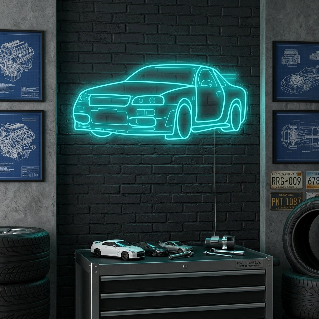 "GTR bil" Neonskilt