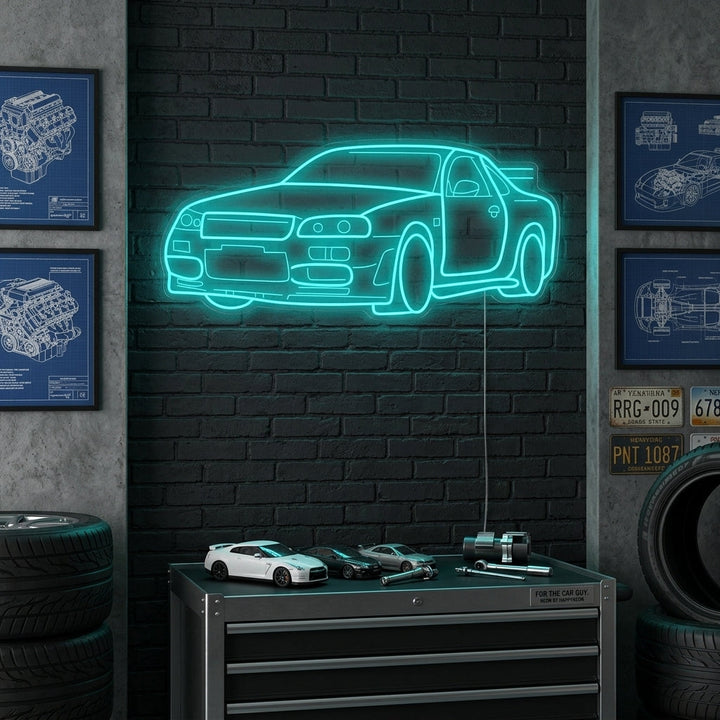 "GTR bil" Neonskilt