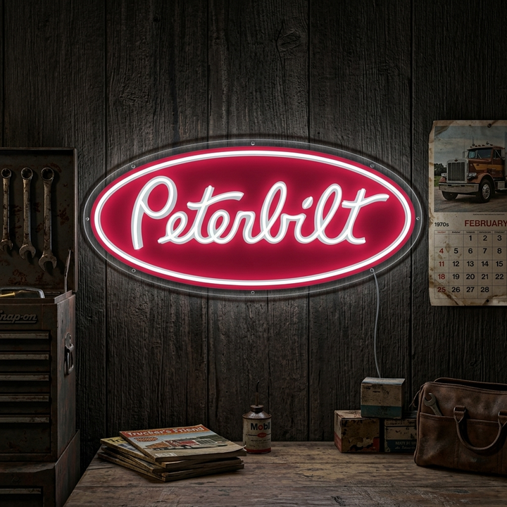 "Peterbil-logoen" Neonskilt