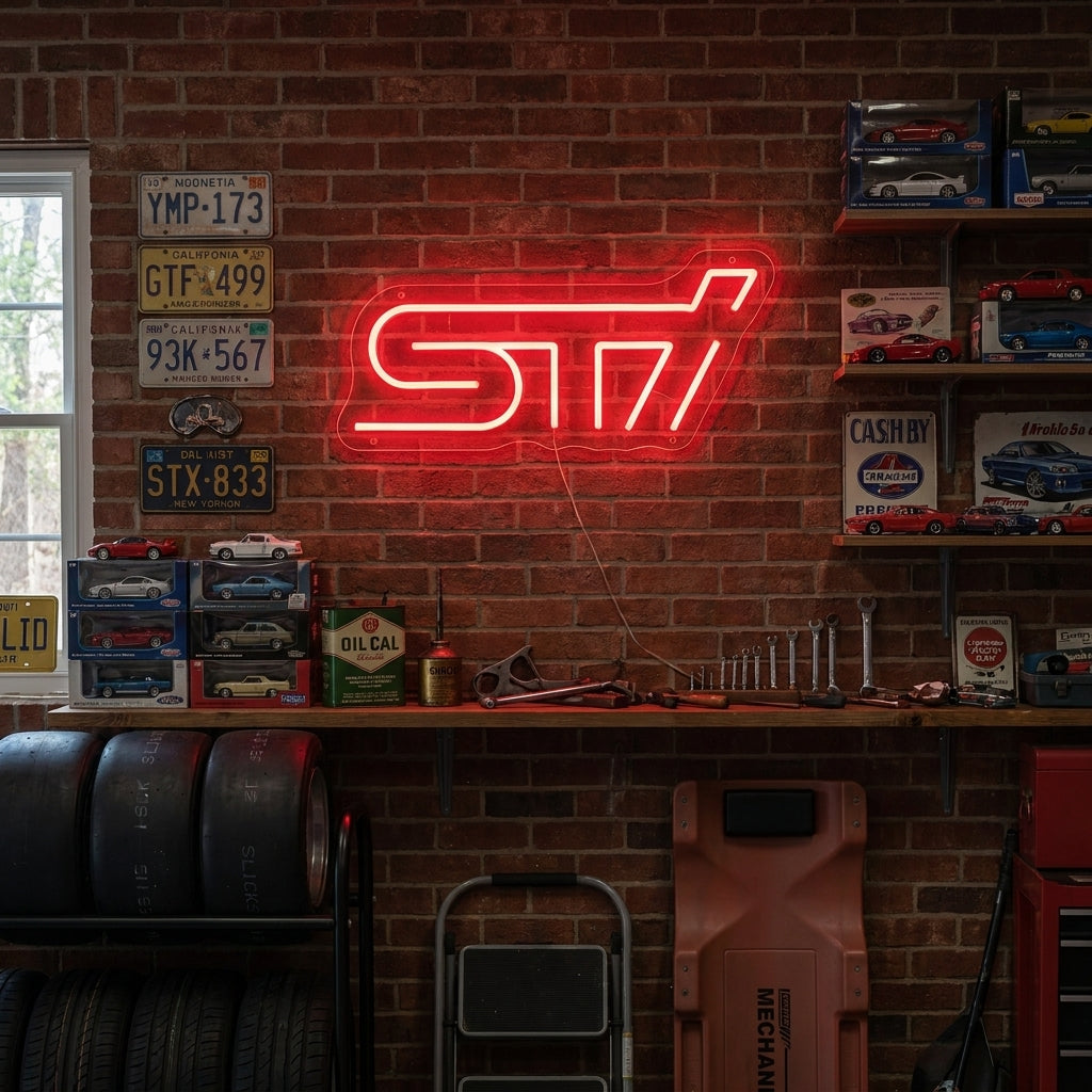 "Sti-logo" Neonskilt