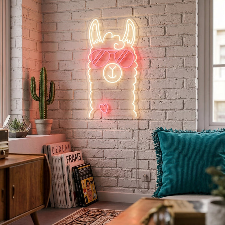 "Lama" Neonskilt