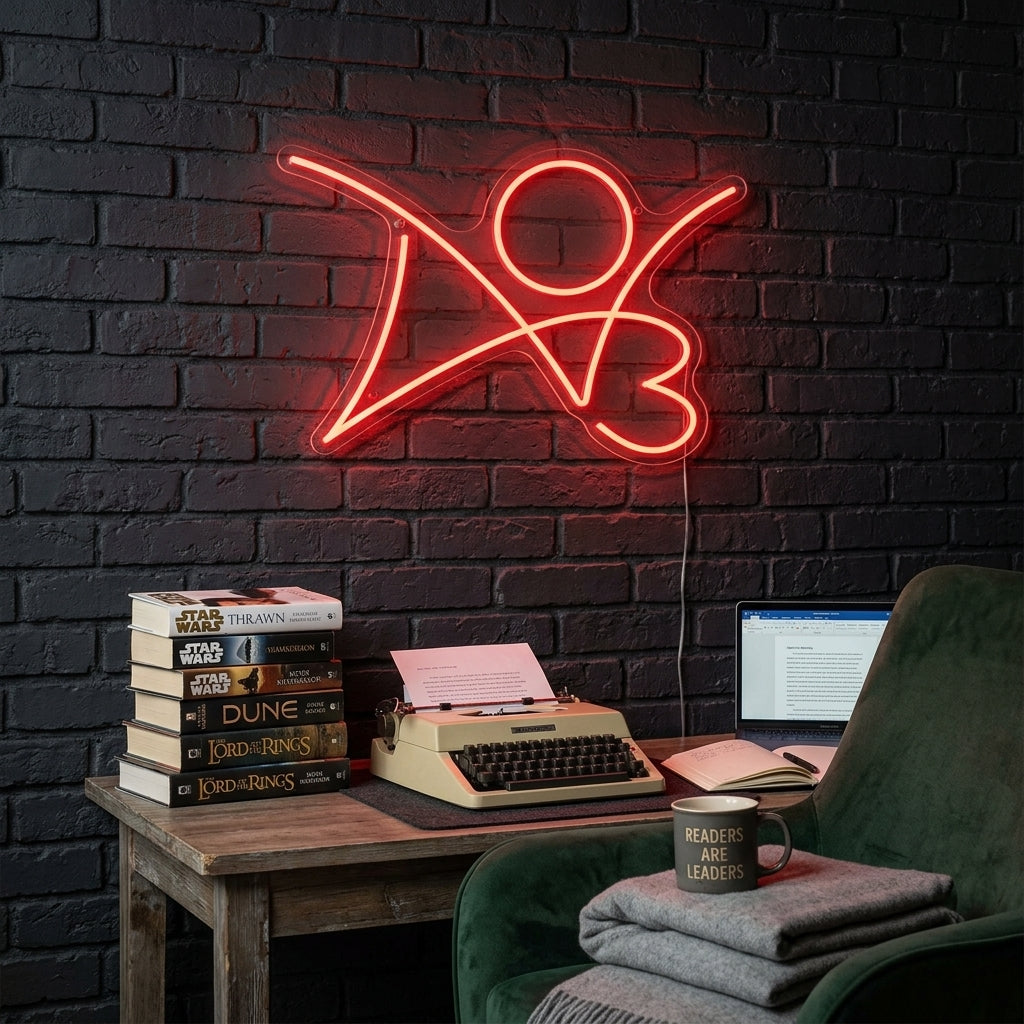 "AO3" Neonskilt