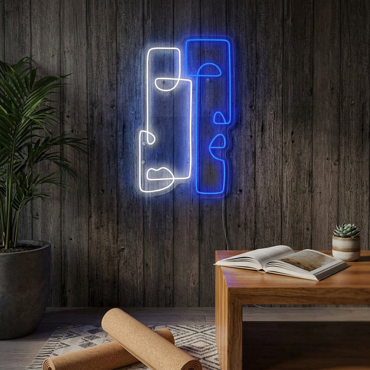 "Abstrakt Totem" Neonskilt