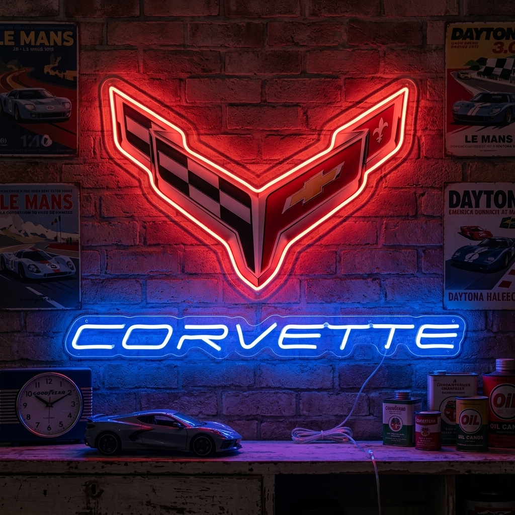 "Corve-Logo" Neonskilt