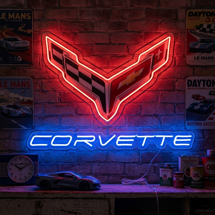 "Corve-Logo" Neonskilt