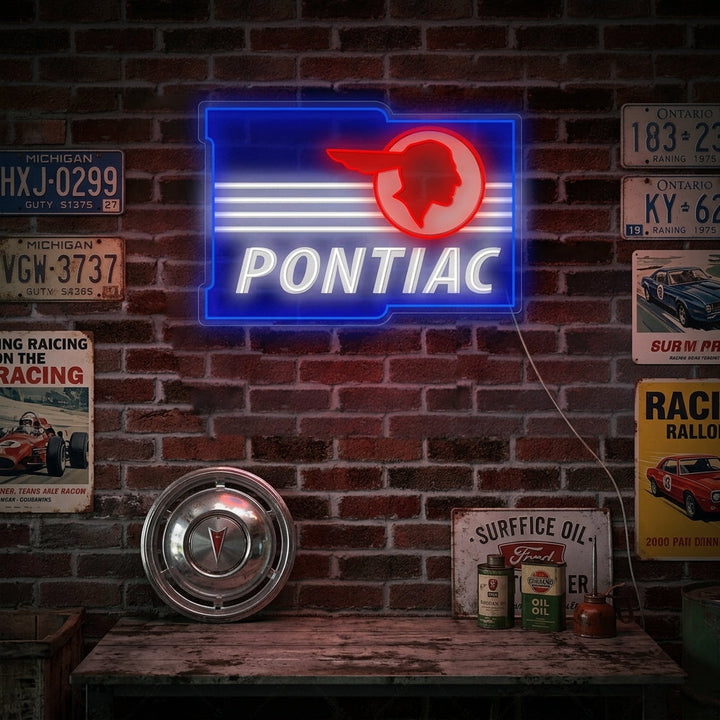 "Ponti-Car" Neonskilt
