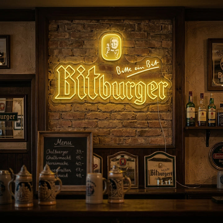 "Bitburger" Neonskilt