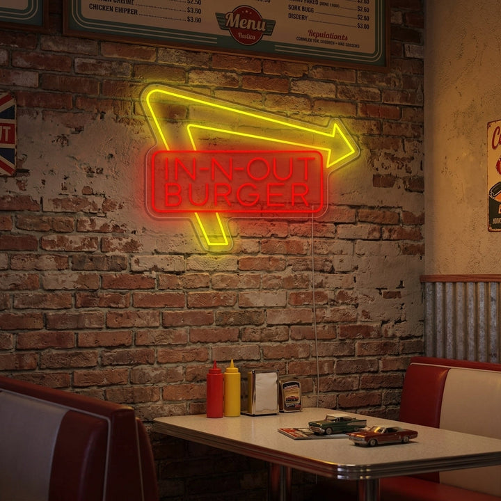"In-N-Out Burger" Neonskilt