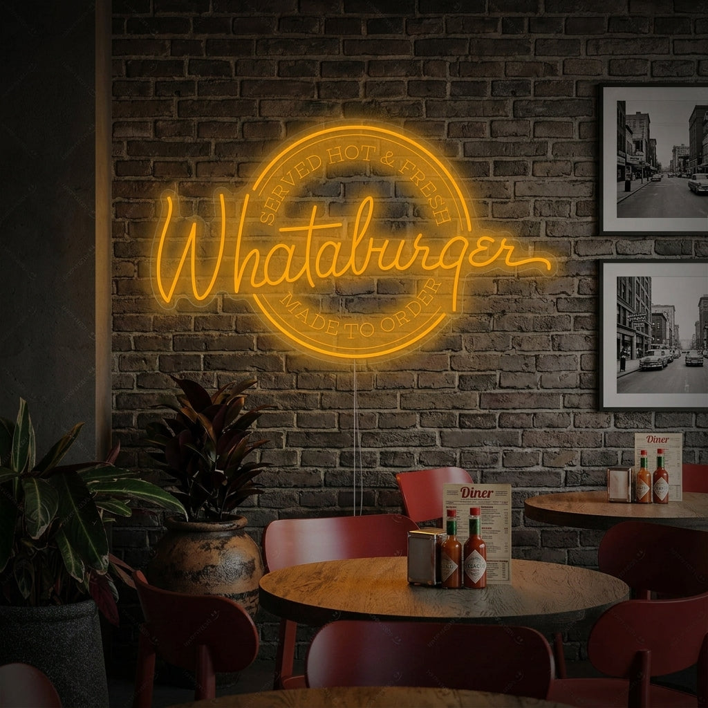 "Whataburger" Neonskilt