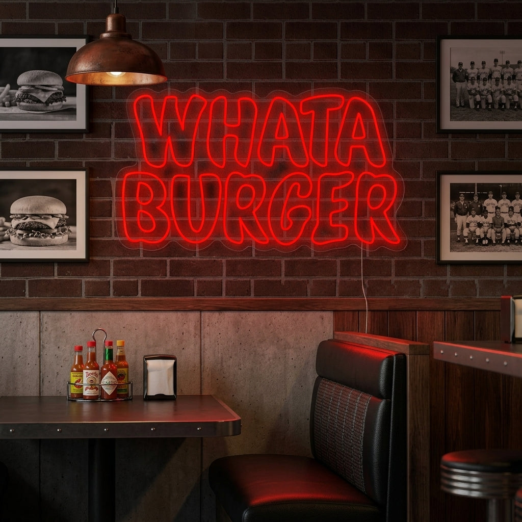 "Whataburger" Neonskilt
