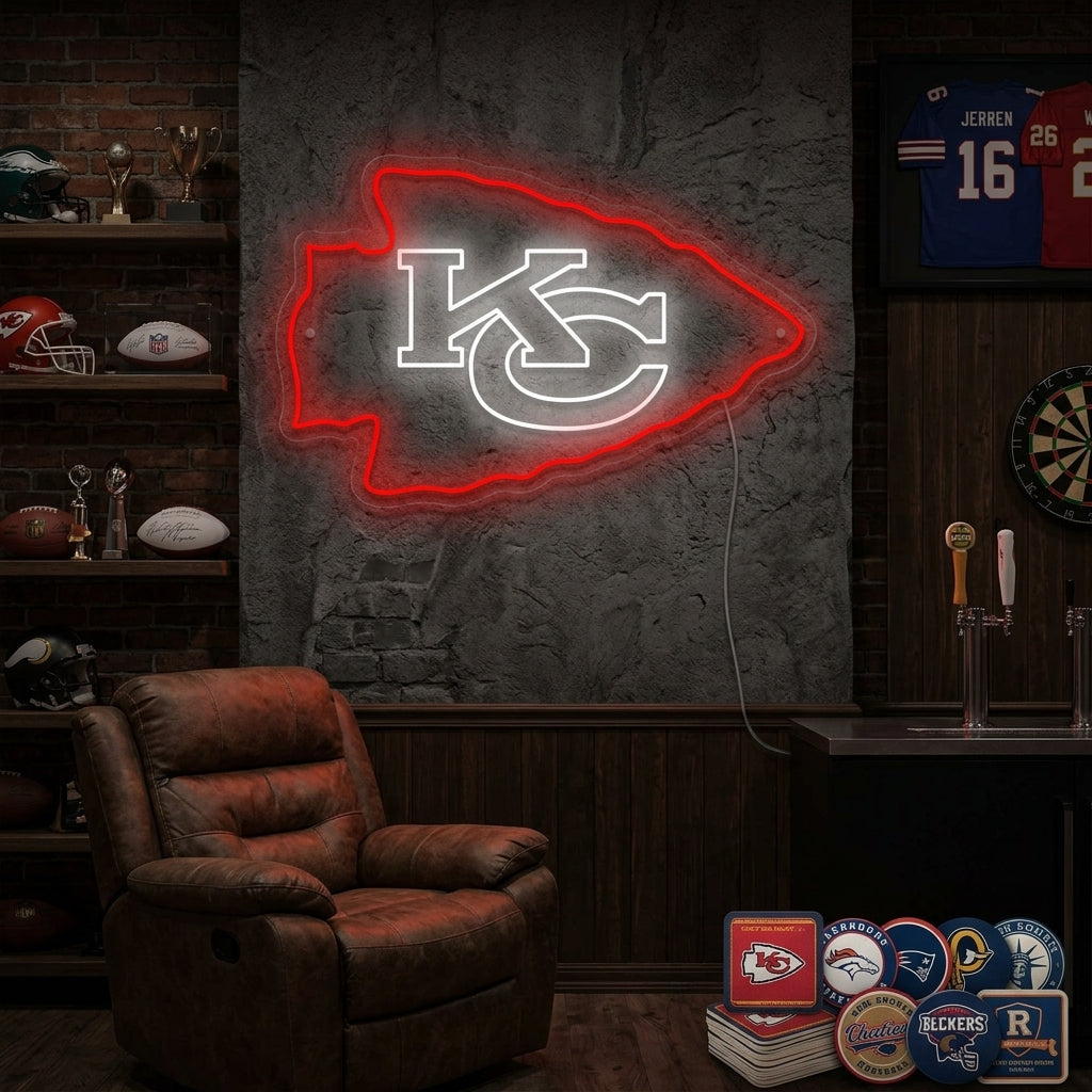 "KC Chiefs" Neonskilt