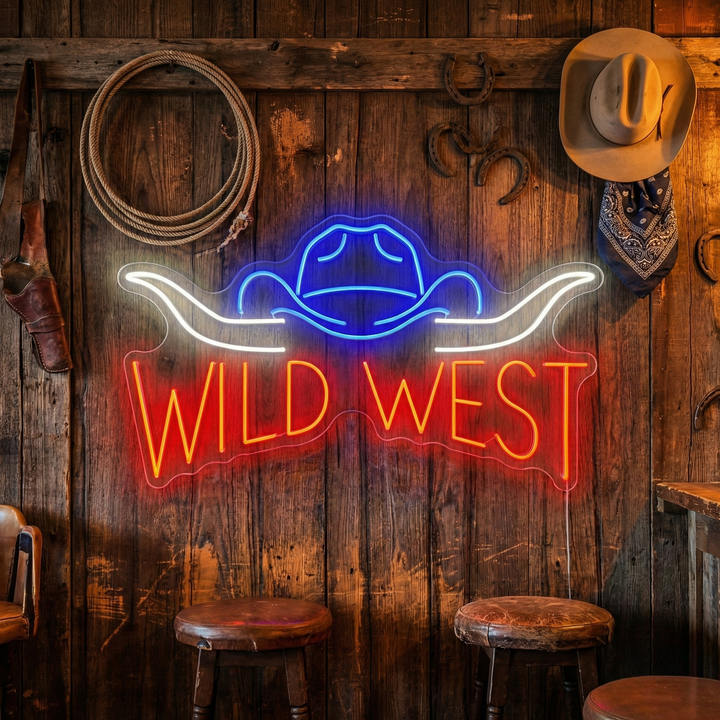 "Wild West" Neonskilt