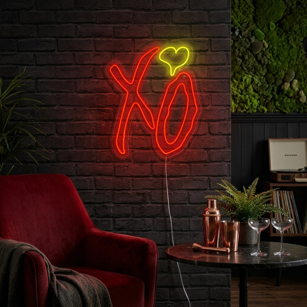 "XO" Neonskilt