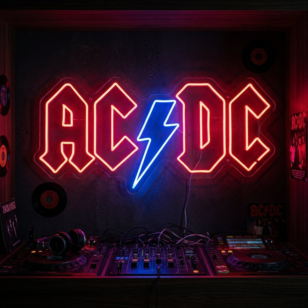 "ACDC" Neonskilt