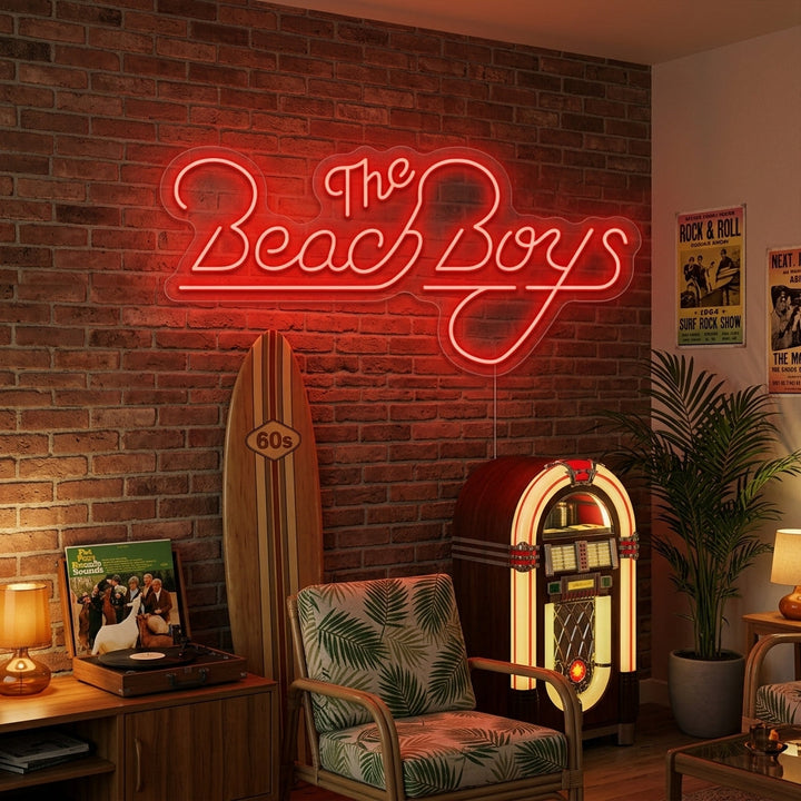 "Beach Boys" Neonskilt