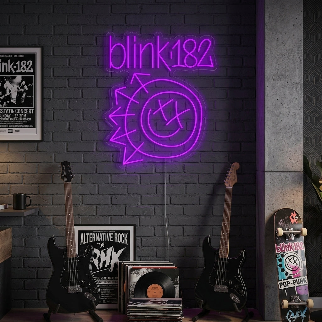 "Blink 182" Neonskilt