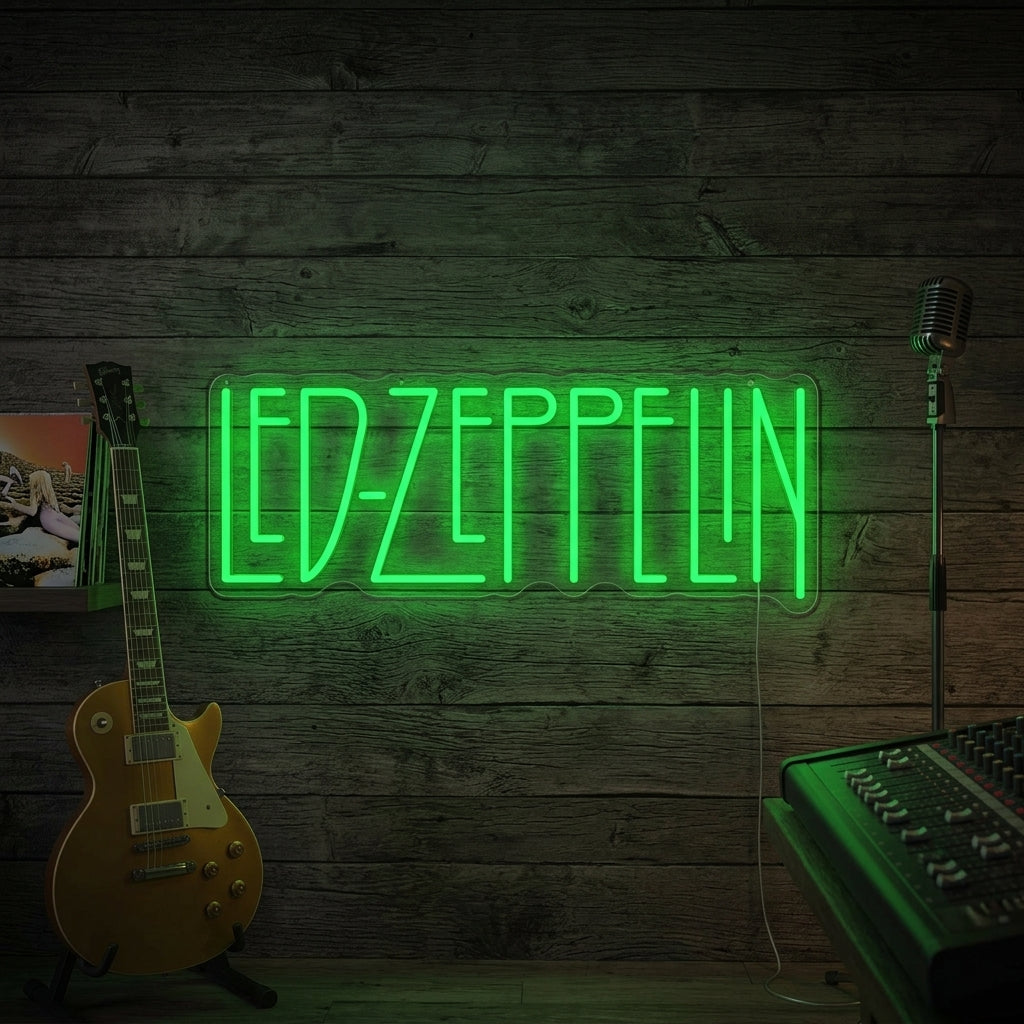 "LED Zeppelin" Neonskilt