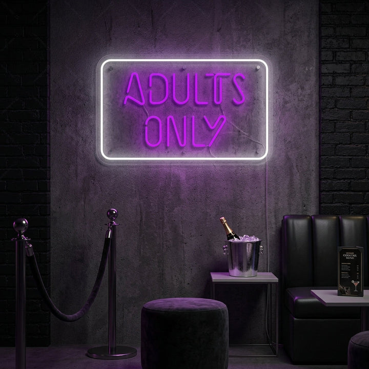 "Adult Only" Neonskilt