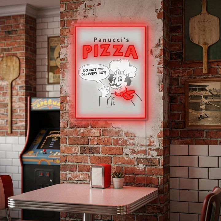 "Panucci's Pizza" Neonskilt