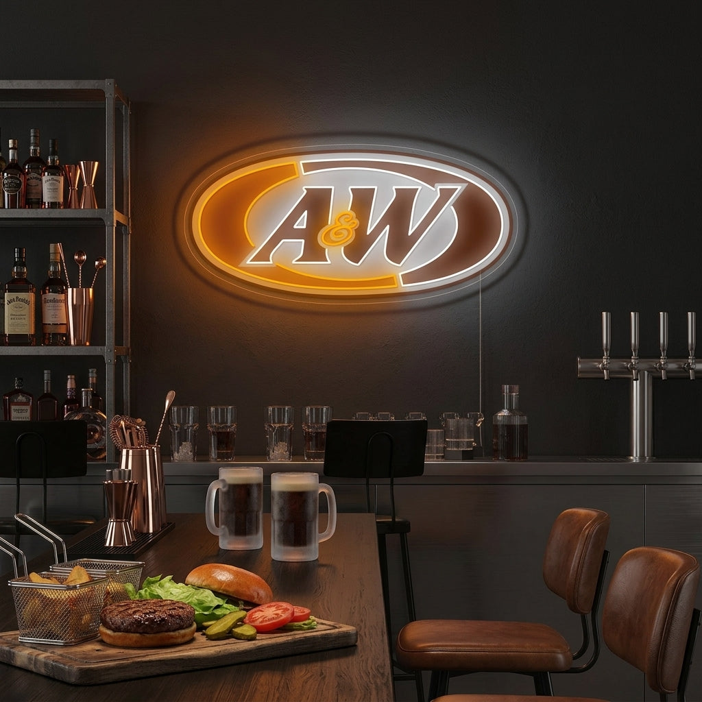 "A&W Beer-logo" Neonskilt