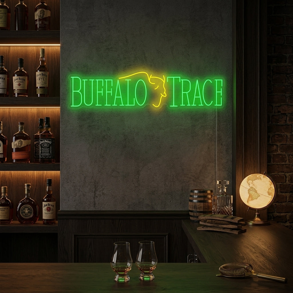 "Buffalo Trace" Neonskilt