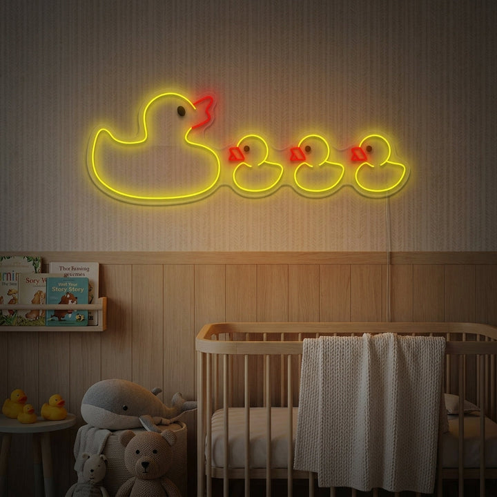 "Andefamilien" Neonskilt