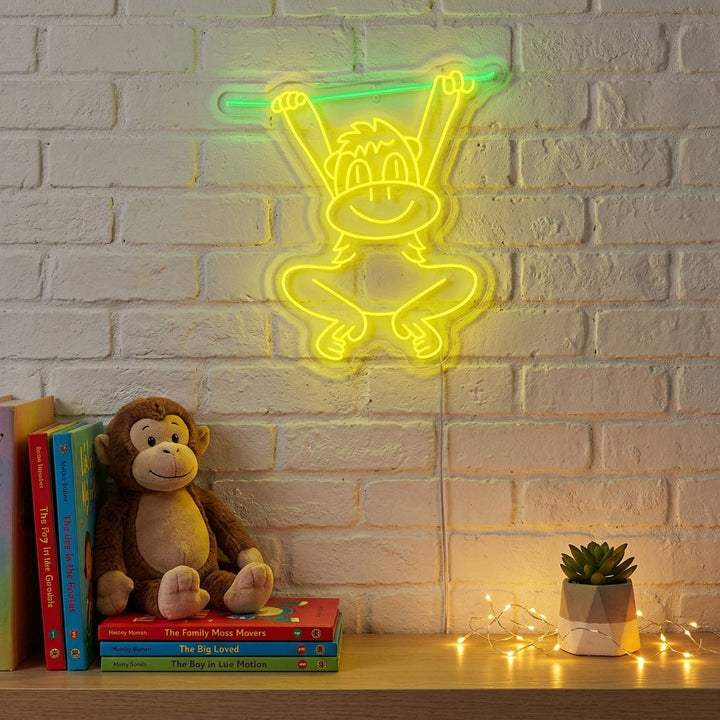 "Svingende ape" Neonskilt