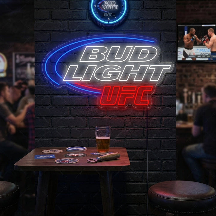 "Bud Light UFC" Neonskilt