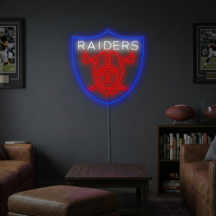 "Raiders" Neonskilt