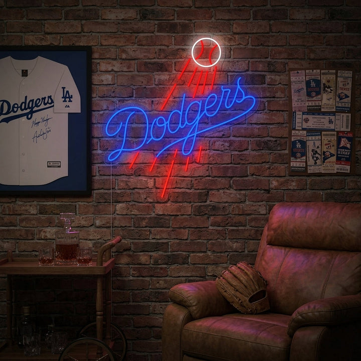 "Los Angeles Dodgers" Neonskilt