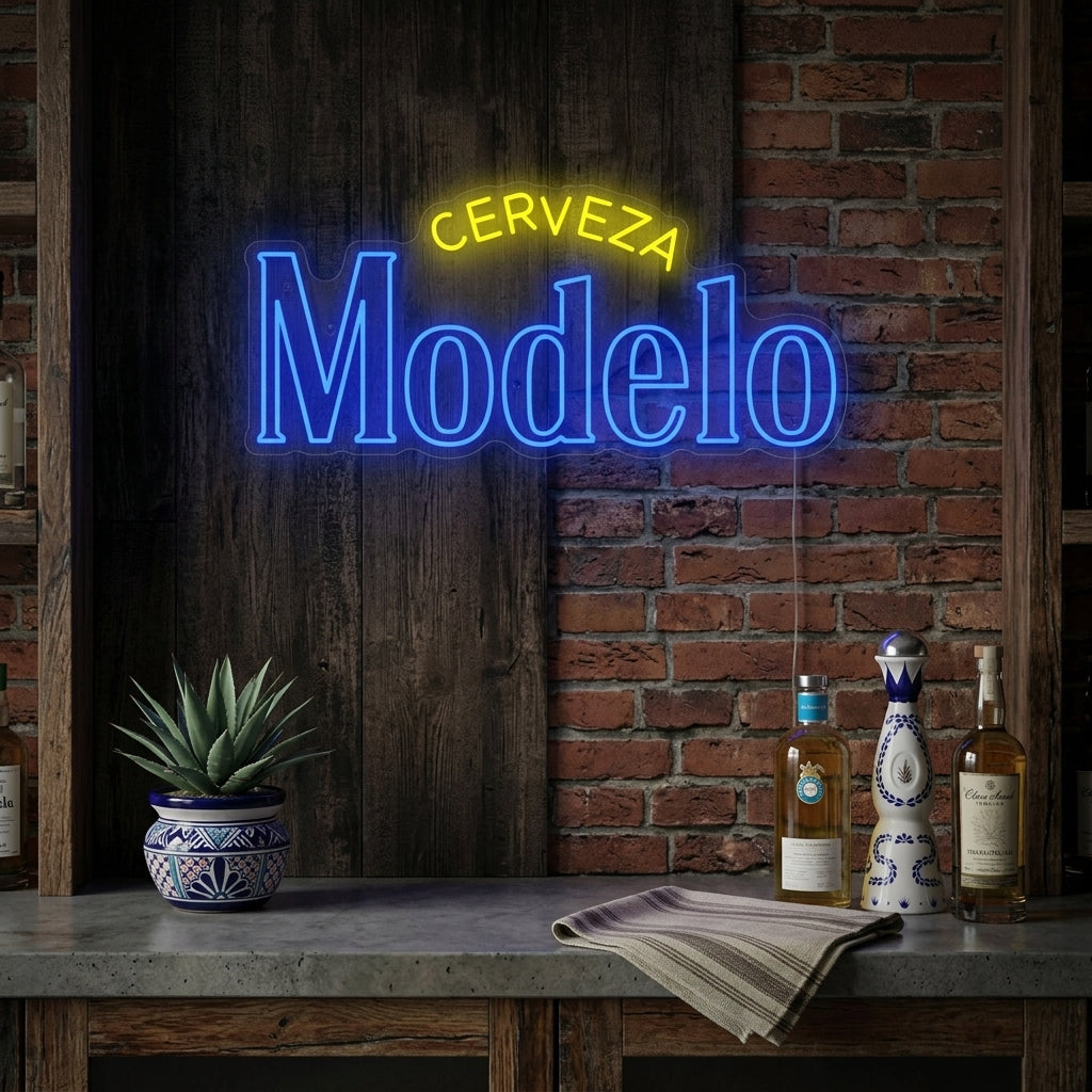 "Cerveza Modelo" Neonskilt