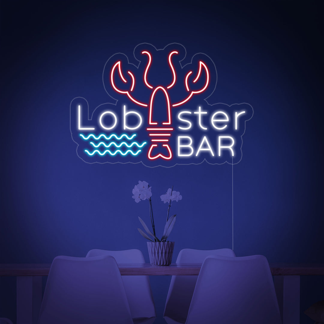 "Lobster Bar" Neonskilt