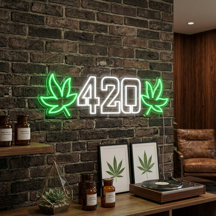 "420 Marihuana" Neonskilt