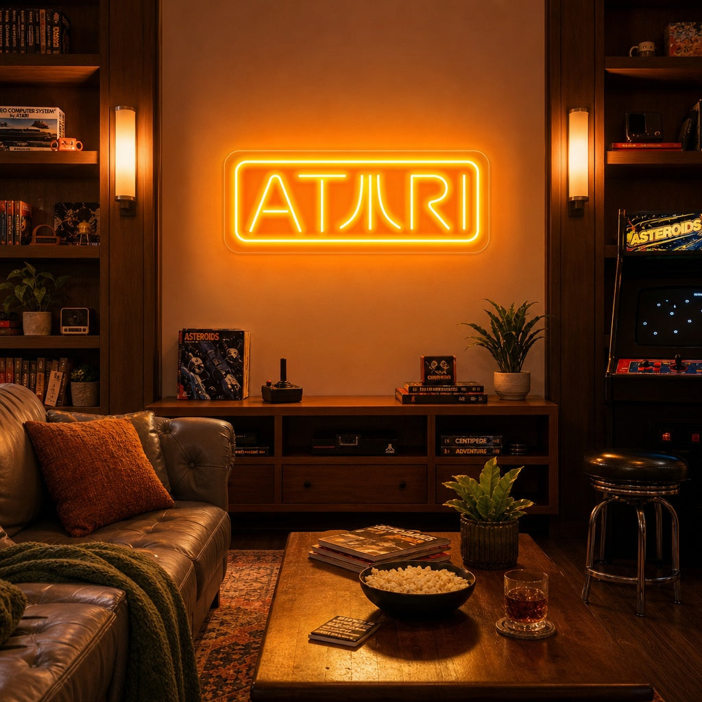 "Atari, Gamer Dekor" Neonskilt