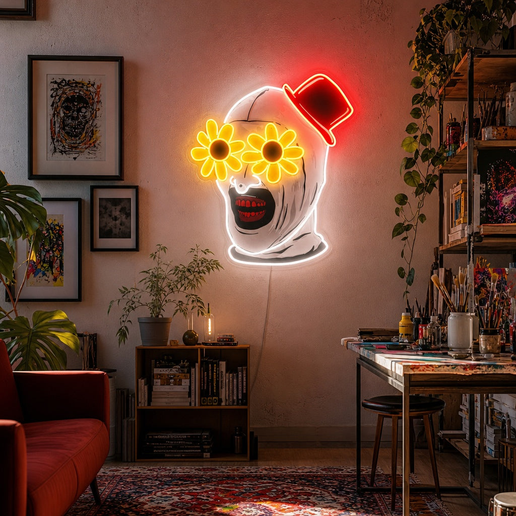 "Art the Clown" Neonskilt
